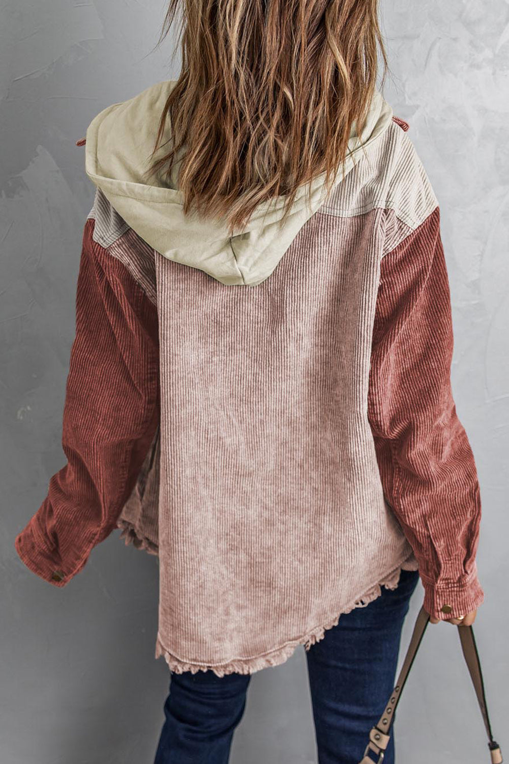 Hooded Corduroy Shacket - Color Block Options:
Add a relaxed vibe to your outfits with our Hooded, Drawstring Pocket Corduroy Shacket. Features a hood and dropped shoulders; you'll love the casual look of this corduroy shirt.