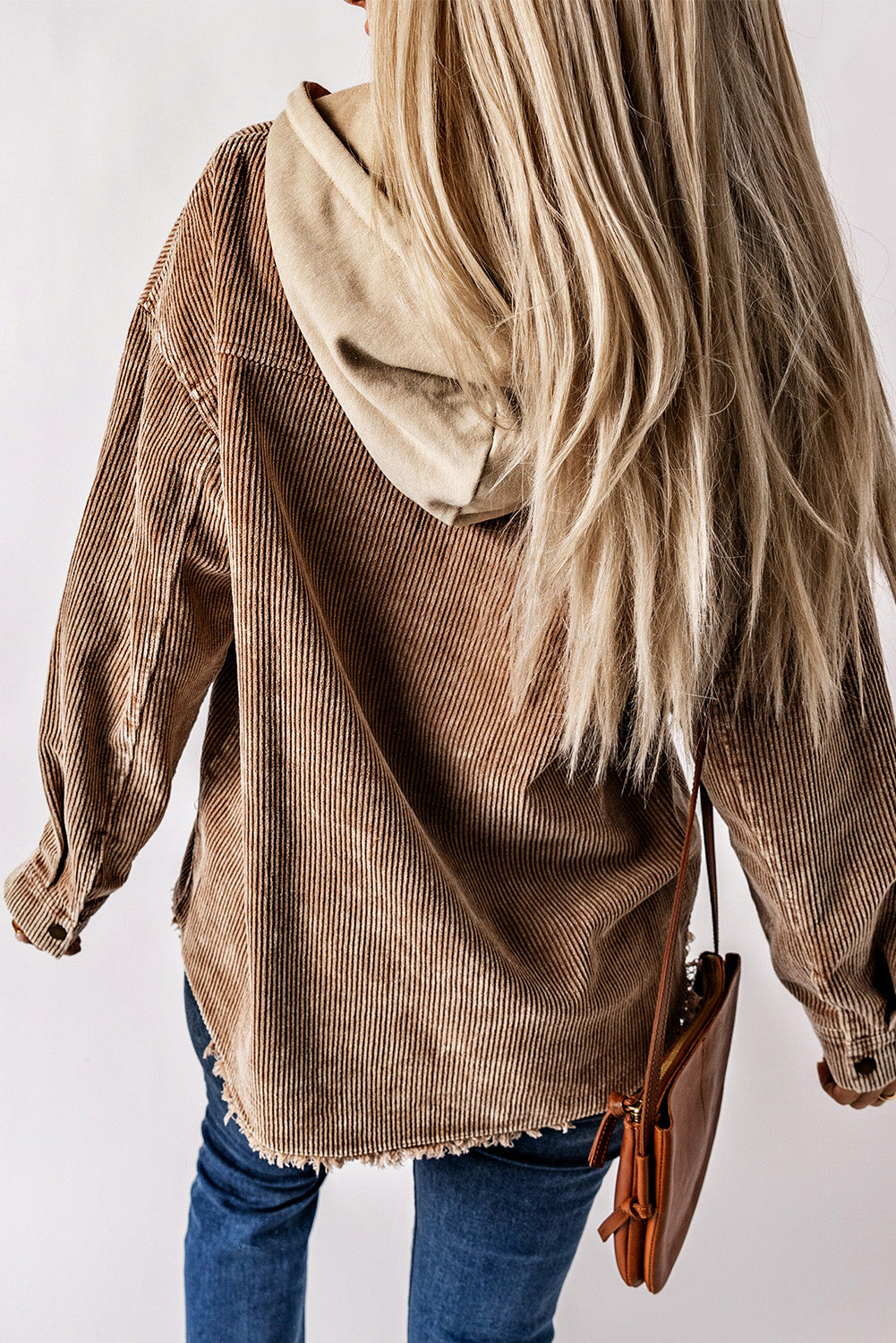 Hooded Corduroy Shacket - Color Block Options:
Add a relaxed vibe to your outfits with our Hooded, Drawstring Pocket Corduroy Shacket. Features a hood and dropped shoulders; you'll love the casual look of this corduroy shirt.