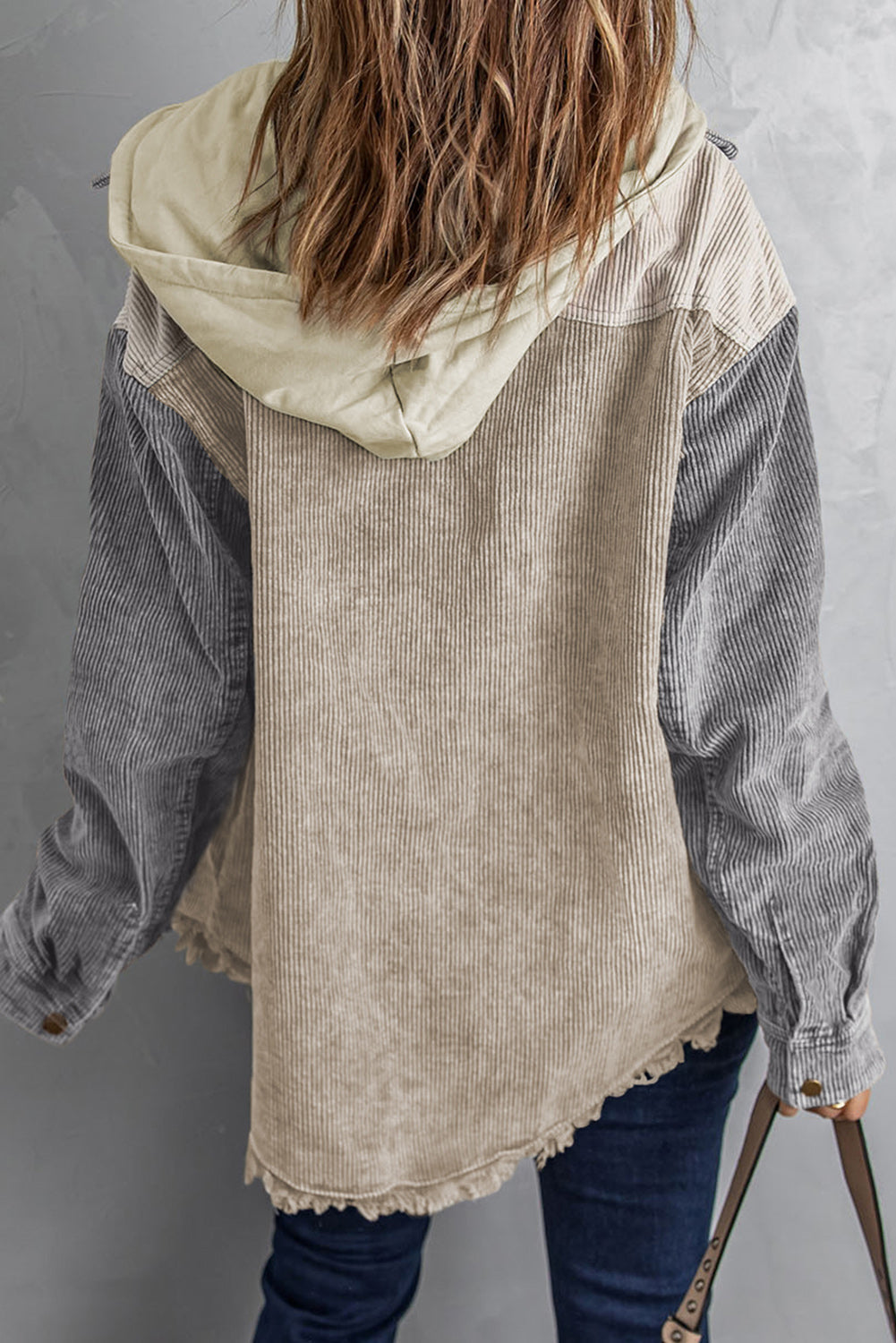 Hooded Corduroy Shacket - Color Block Options:
Add a relaxed vibe to your outfits with our Hooded, Drawstring Pocket Corduroy Shacket. Features a hood and dropped shoulders; you'll love the casual look of this corduroy shirt.