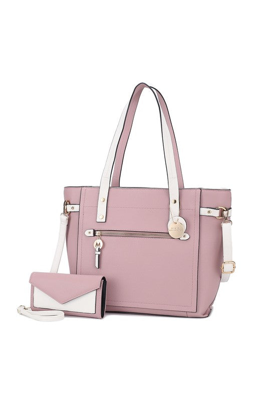 This is a unique collection that offers a WIN-WIN-WIN!
This Eco-Friendly Tote Bag is made with high quality Vegan Leather- Win!
This stylish tote looks like it came off the runway, but at a wallet friendly price point- WIN!
This versatile tote compliments working, travel, evenings out, and everyday wear. It's attention to detail and soft vegan leather conveys a polished look when you need one- WIN!! Multiple colors!