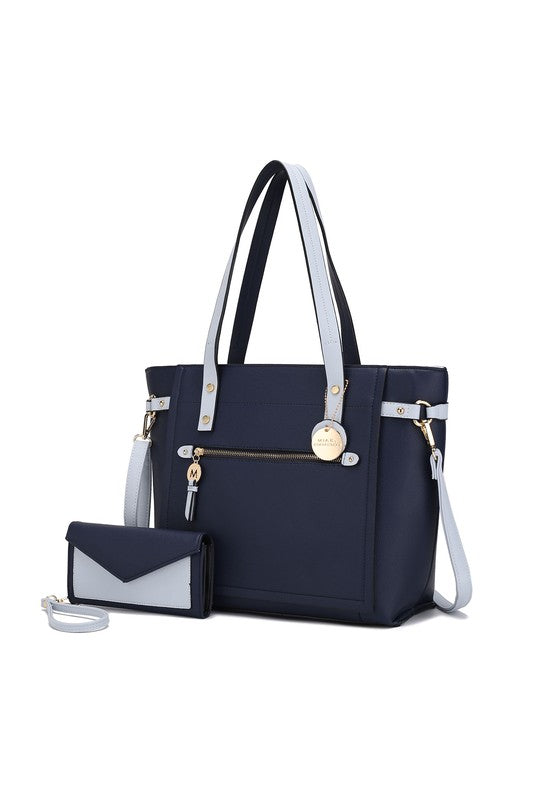 This is a unique collection that offers a WIN-WIN-WIN!
This Eco-Friendly Tote Bag is made with high quality Vegan Leather- Win!
This stylish tote looks like it came off the runway, but at a wallet friendly price point- WIN!
This versatile tote compliments working, travel, evenings out, and everyday wear. It's attention to detail and soft vegan leather conveys a polished look when you need one- WIN!! Multiple colors!