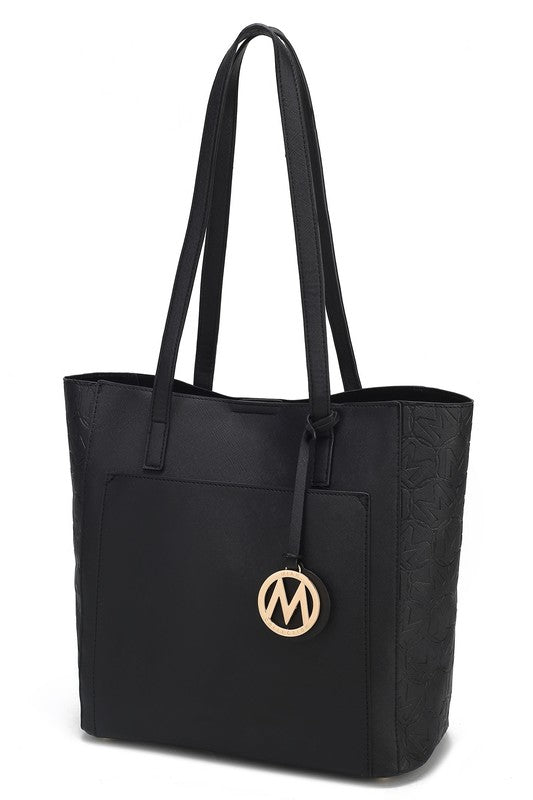 Sustainably Sleek Collection –Eco-Friendly Vegan Tote Bag. The Sustainability Sleek Collection is a unique collection that offers a WIN-WIN-WIN! Eco-Friendly Tote Bag is made with high quality Vegan Leather- Win!
This stylish tote looks like it came off the runway, but at a wallet friendly price point- WIN!
This versatile tote compliments working, travel, evenings out, and everyday wear. It's attention to detail and soft vegan leather conveys a polished look when you need it. Multiple colors available!