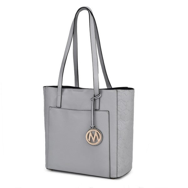 Sustainably Sleek Collection –Eco-Friendly Vegan Tote Bag. The Sustainability Sleek Collection is a unique collection that offers a WIN-WIN-WIN! Eco-Friendly Tote Bag is made with high quality Vegan Leather- Win!
This stylish tote looks like it came off the runway, but at a wallet friendly price point- WIN!
This versatile tote compliments working, travel, evenings out, and everyday wear. It's attention to detail and soft vegan leather conveys a polished look when you need it. Multiple colors available!