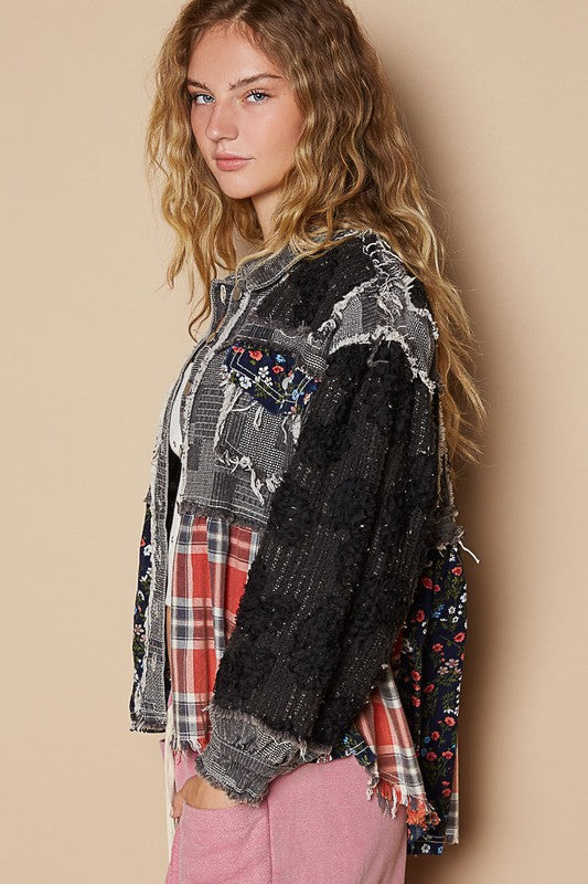 Artsy Crochet Patchwork Jacket - 100% Cotton