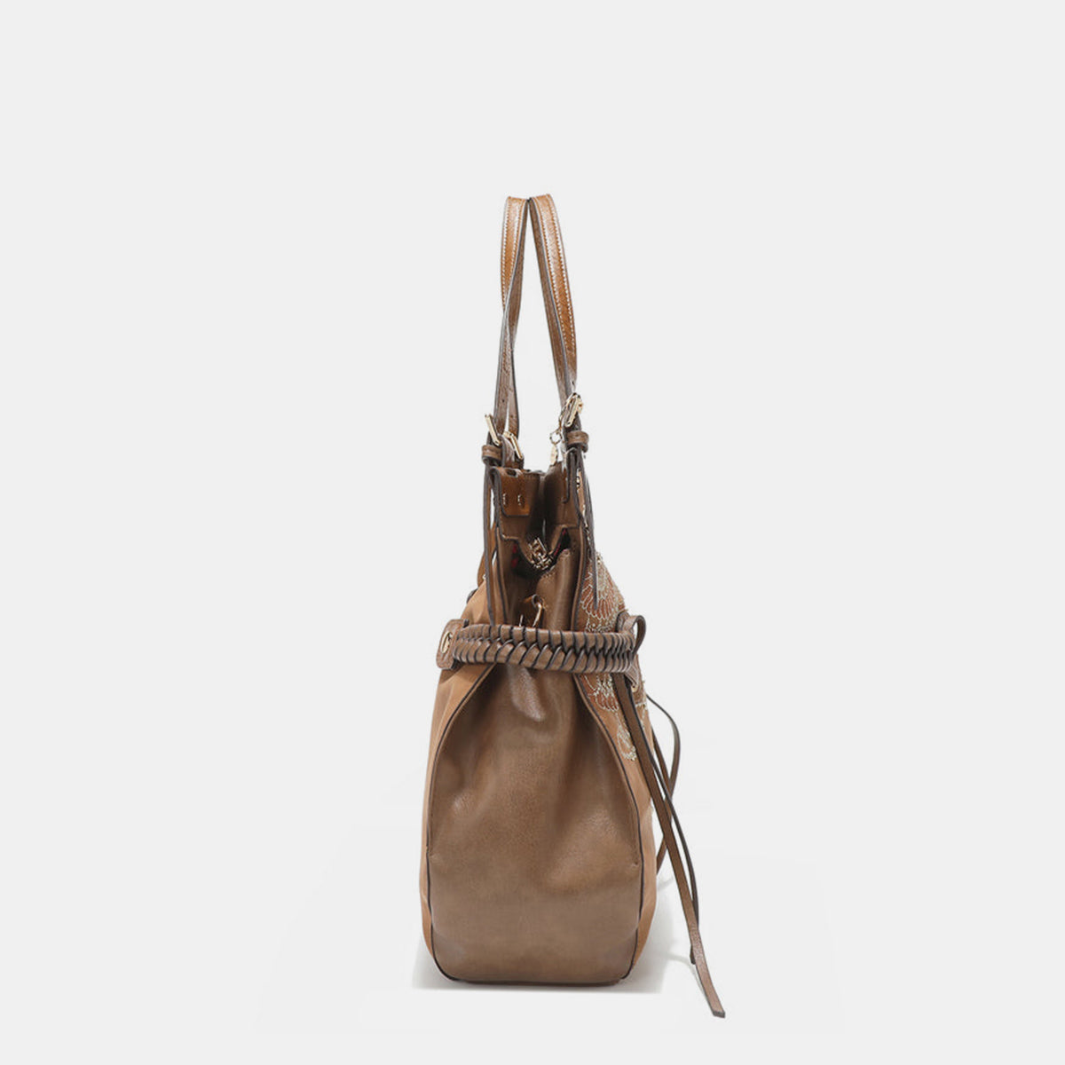 Hobo Bag- Sparkle, Tassel, Repeat; Meet Your New Go to Vegan Hobo Bag
Cruelty-Free never Looked this good! Tassels, rhinestones, embroidery. The unique patterns in this women's hobo bag align with the eclectic, artistic spirit of boho style. The unstructured design offers laid-back, carefree vibe of boho fashion. If you would like to transition seamlessly from day to night, beach to city, or festival to café, grab this bag!
