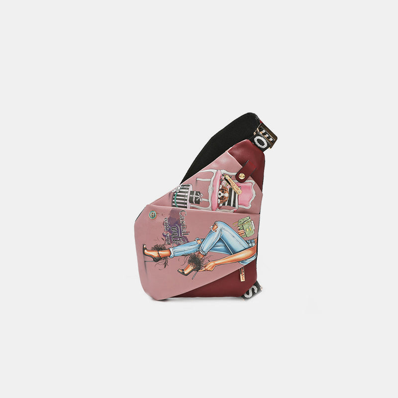 The Vegan Leather Leopard Lip Pattern Crossbody Bag is a bold accessory that makes a statement. Crafted from high-quality vegan leather. The bag features a striking print that exudes confidence and style. The adjustable crossbody strap allows for comfortable wear, while the compact size makes it perfect for carrying your essentials on the go. Whether you're heading out for a night on the town or running errands during the day, this bag adds a touch of flair to any outfit.