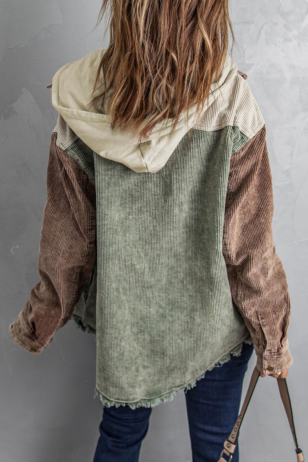 Hooded Corduroy Shacket - Color Block Options:
Add a relaxed vibe to your outfits with our Hooded, Drawstring Pocket Corduroy Shacket. Features a hood and dropped shoulders; you'll love the casual look of this corduroy shirt.