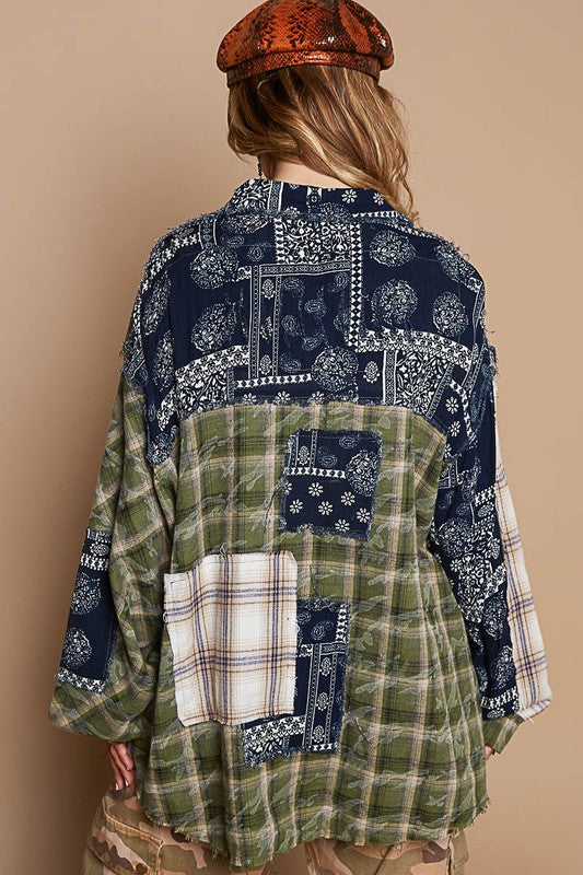 A plaid button up is a wardrobe go-to, and this one caught our eye! It can be worn for many occasions, and with its unique patchwork and beautiful green shades, you will want this for your next adventure. Do you take horseback riding lessons, go to outdoor concerts, hiking, hunting for vintage antiques or love to travel and embark on spontaneous adventures? Did we mention it layers well? Then you should know this shirt is comfortable, breathable, easy to layer and pack.