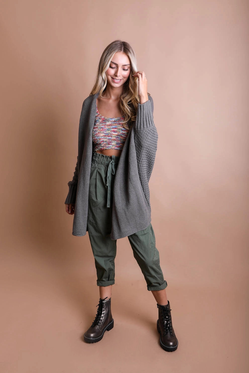 Looking for a flowy layer that is comfortable & elegant that can be worn from day to night? Need a cozy, yet stylish and timeless cardigan that flatters many body shapes and hides those flaws? This Boho style cover-up is the one for you