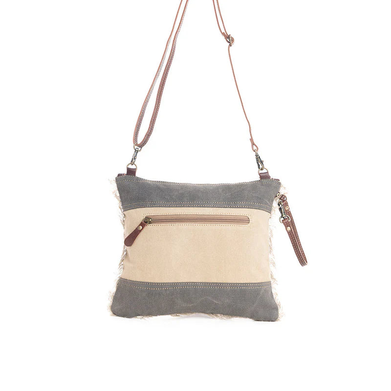 Upcycled Crossbody Bag with Vintage Charm -Giving Old Materials New Adventures