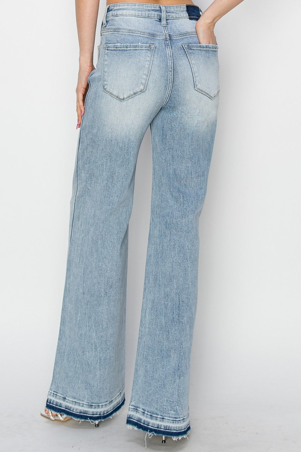 Risen Full Size High Rise Wide Leg Jeans. These jeans are the perfect denim to wear all year with your Boho blouses! An essential pair for every denim drawer—your go-to jeans for any look, any day of the week!
