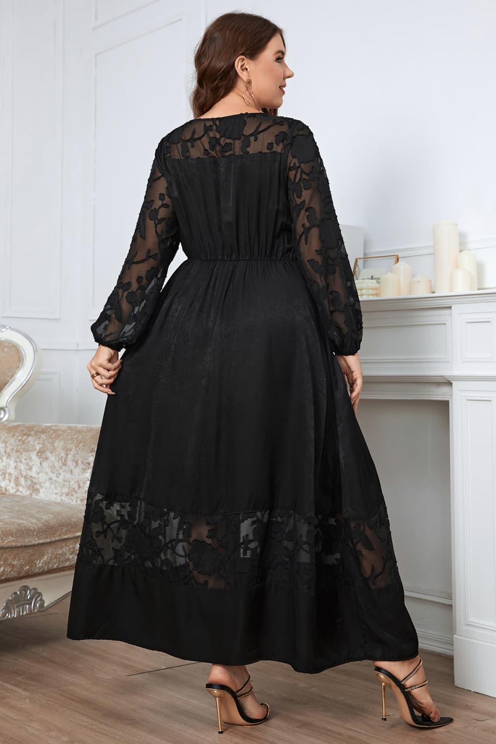 Plus Size Maxi Dress - Black - Embroidered Dress - The "Double Take" Let's talk feminine and flowy gals! This dress might just make people do a double take! With its jaw-dropping embroidery and flawless detailing, it’s impossible not to admire the craftsmanship—and you wearing it! Did you know that A- line dresses are flattering to most body types?