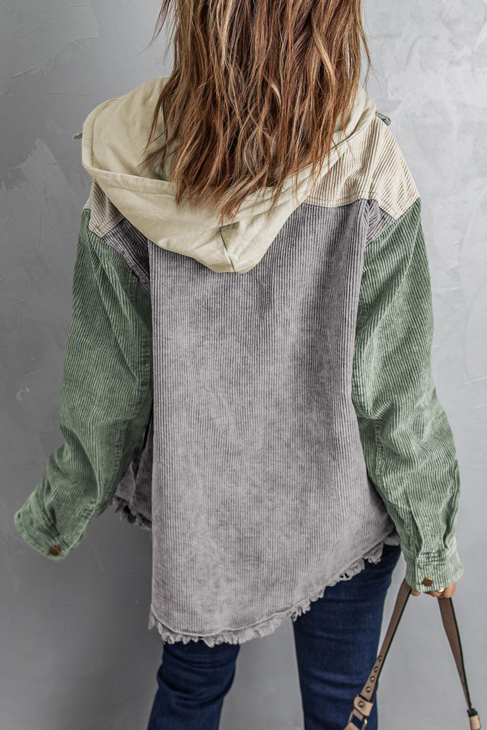 Hooded Corduroy Shacket - Color Block Options:
Add a relaxed vibe to your outfits with our Hooded, Drawstring Pocket Corduroy Shacket. Features a hood and dropped shoulders; you'll love the casual look of this corduroy shirt.