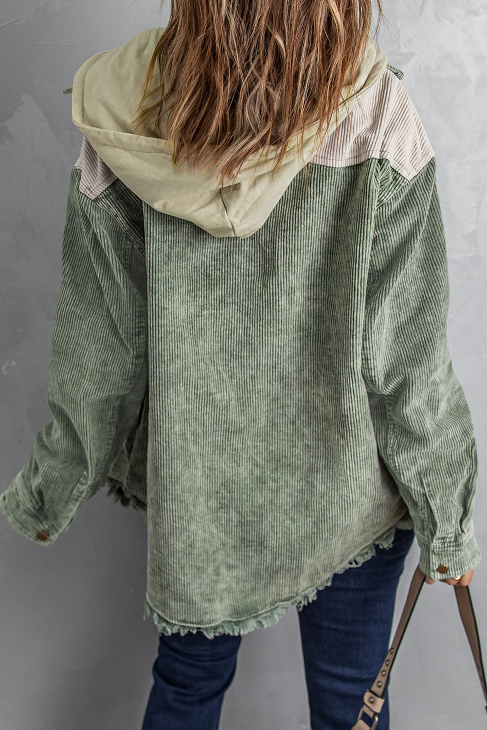 Hooded Corduroy Shacket - Color Block Options:
Add a relaxed vibe to your outfits with our Hooded, Drawstring Pocket Corduroy Shacket. Features a hood and dropped shoulders; you'll love the casual look of this corduroy shirt.
