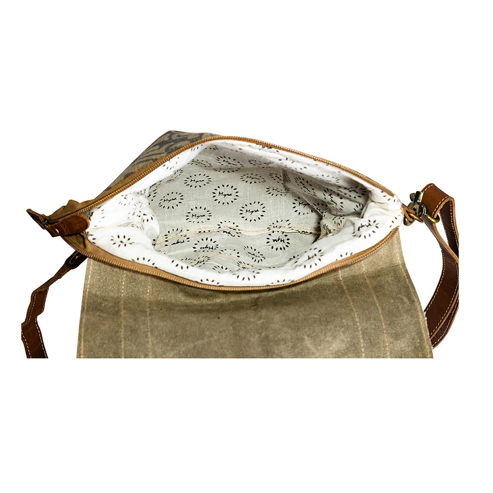 The Rustic Filigree Satchel: Caramel Leather and Antique Bronze Beauty - Handbag