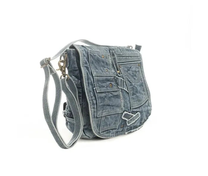 Cowgirl's Denim Saddlebag – Rugged Style, Timeless Spirit Shoulder Bag