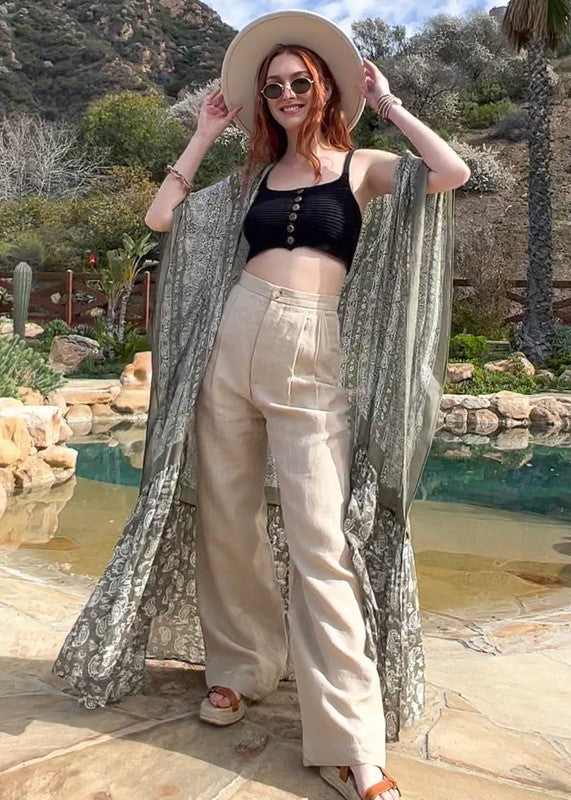 Paisley Free Flow Kimono - Float, Layer, Feel the Breeze, and Repeat