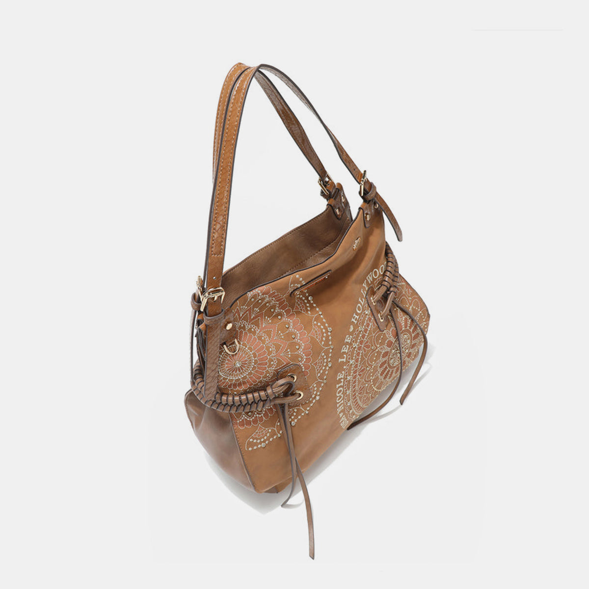 Hobo Bag- Sparkle, Tassel, Repeat; Meet Your New Go to Vegan Hobo Bag
Cruelty-Free never Looked this good! Tassels, rhinestones, embroidery. The unique patterns in this women's hobo bag align with the eclectic, artistic spirit of boho style. The unstructured design offers laid-back, carefree vibe of boho fashion. If you would like to transition seamlessly from day to night, beach to city, or festival to café, grab this bag!