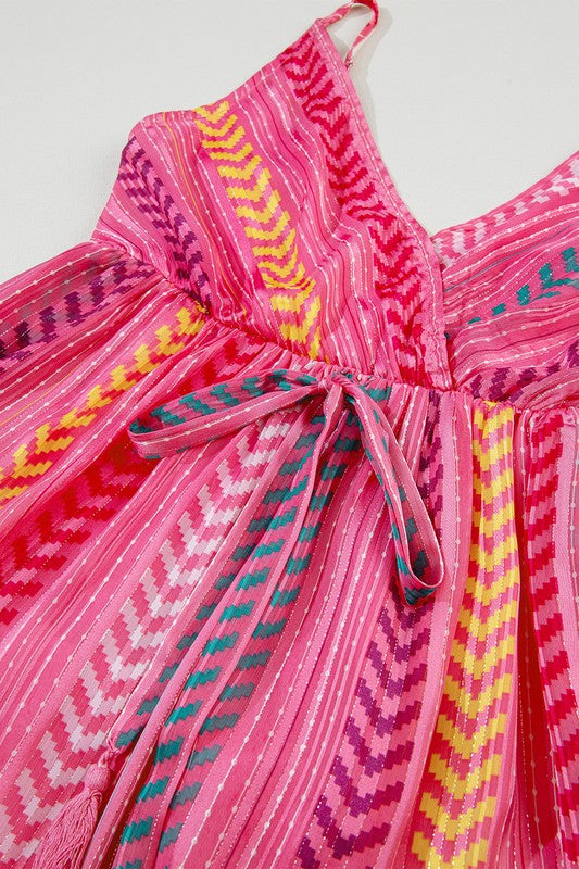 This tribal-print tassel dress solves the “what do I wear?” dilemma for day-to-night plans—lightweight, flowy, and full of wanderlust energy, it’s made for brunch dates, music fests, and golden hour magic.

Discover the stunning Tassel Boho Dress from Shop Free Soul Threads. With flowing tiers, a flattering V-neckline, and eye-catching tassel ties, this dreamy pink maxi dress adds a vibrant, free-spirited touch—that you will reach for again and again.