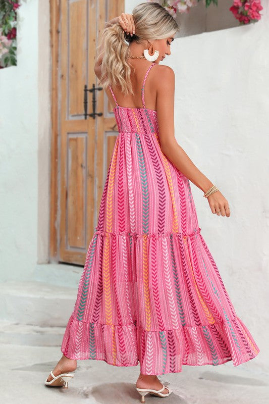 This tribal-print tassel dress solves the “what do I wear?” dilemma for day-to-night plans—lightweight, flowy, and full of wanderlust energy, it’s made for brunch dates, music fests, and golden hour magic.

Discover the stunning Tassel Boho Dress from Shop Free Soul Threads. With flowing tiers, a flattering V-neckline, and eye-catching tassel ties, this dreamy pink maxi dress adds a vibrant, free-spirited touch—that you will reach for again and again.