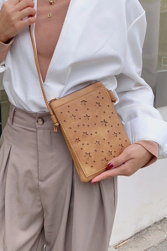 Sustainable and Sleek Crossbody- Whimsical Vegan Star