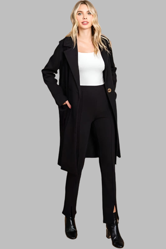 The Double Breast Lapel Collar Coat is a classic and stylish double-breasted coat with large lapels that shows elegance and personality. Its exquisitely designed with double-breasted trim adding&nbsp; a sense of style. This winter coat is slim and comfortable to wear, suitable for any occasion, whether it is a business party or a casual date, It is an indispensable fashion item for autumn and winter.