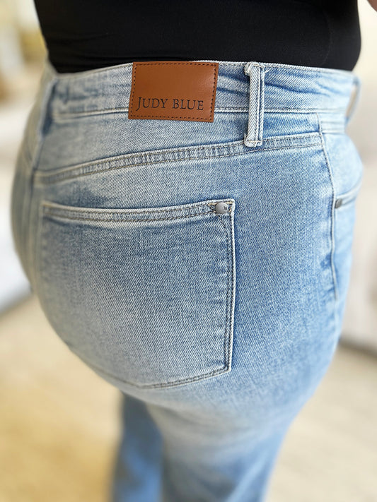 Judy Blue Wide Leg Jeans High Rise. Meet your new boho go-to: The Judy Blue Wide Leg Jeans! These high waist denim pants are perfect for pairing with all your favorite boho tops through EVERY season!  Light Wash.  
